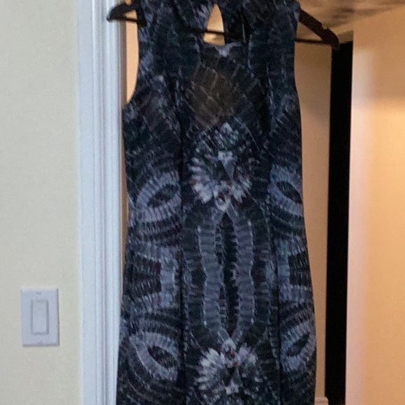 Lori M collection dress black with grey in design - Picture 1 of 4